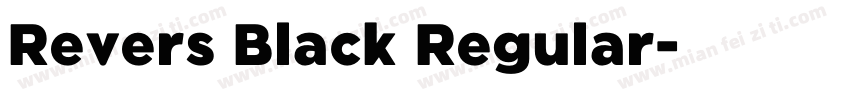 Revers Black Regular字体转换